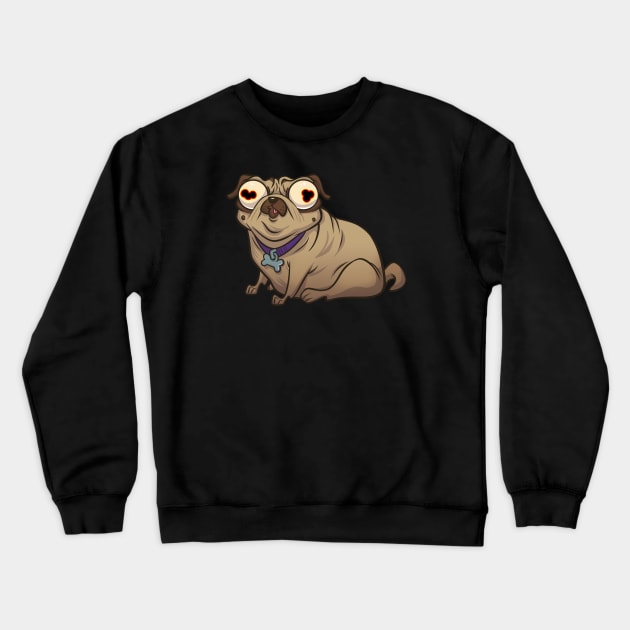 Anteater-Pug Crewneck Sweatshirt by BeezleBubRoss